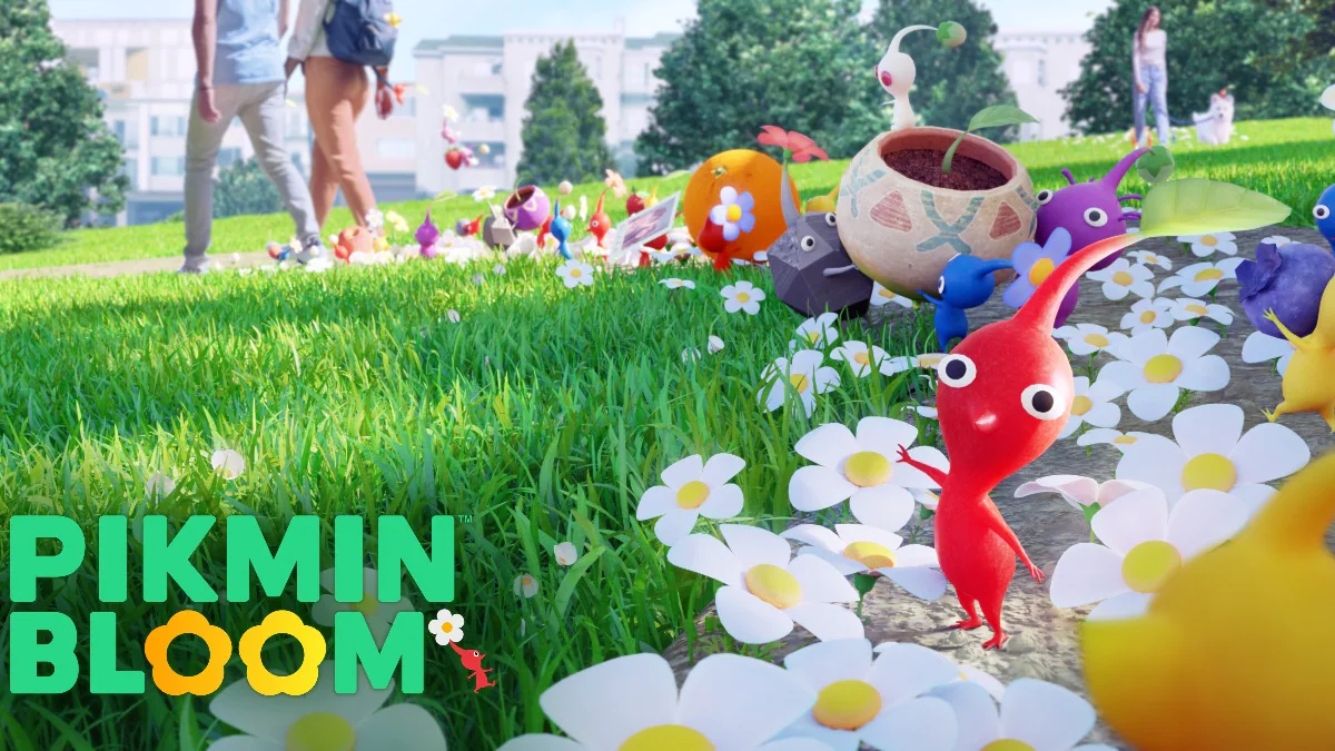 verschillende Pikmin op beeld